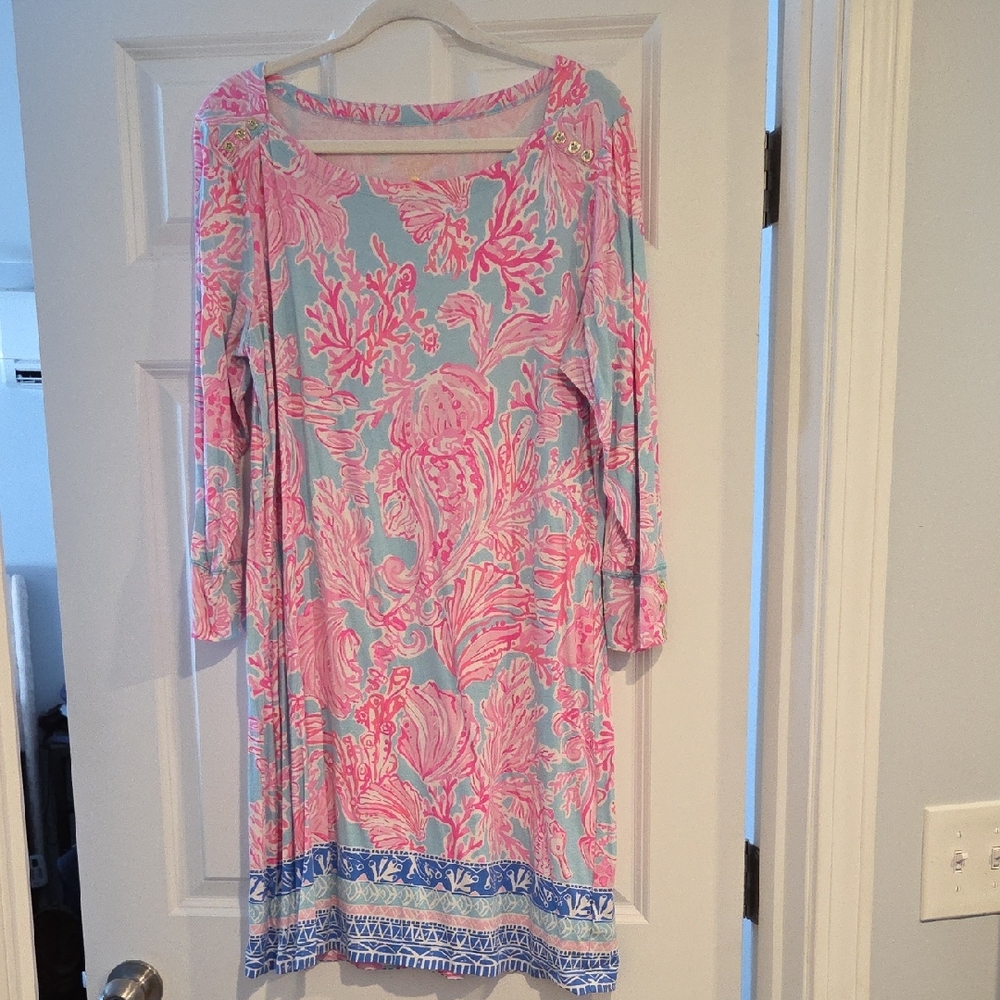 Lilly Pulitzer Pink and Blue Floral Top